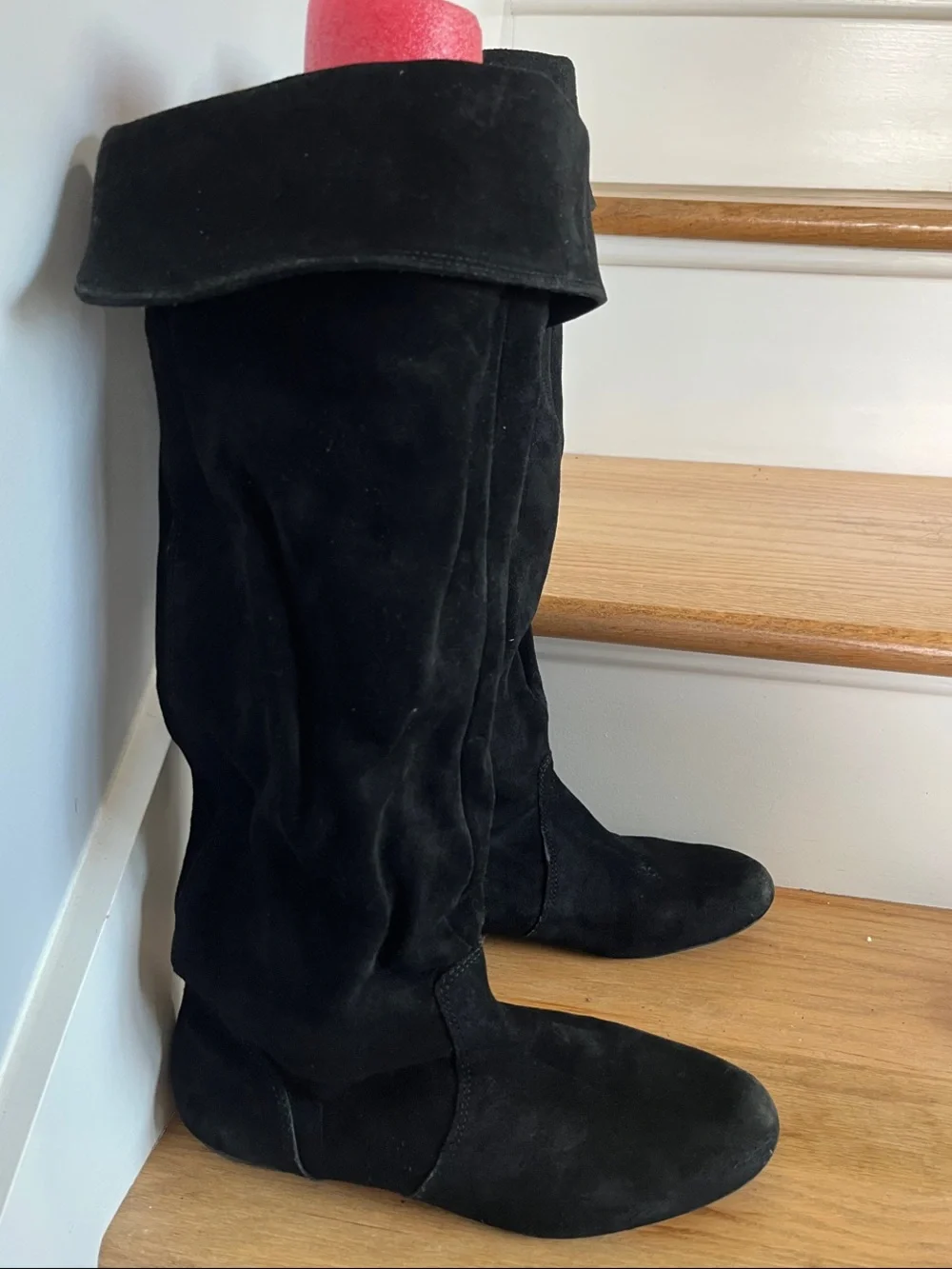Gianni Bini Black Suede Over-the-Knee Boots